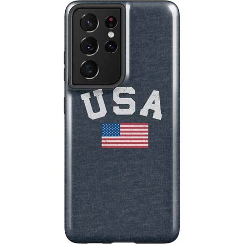 USA with American Flag Galaxy S21 Ultra 5G Pro Case