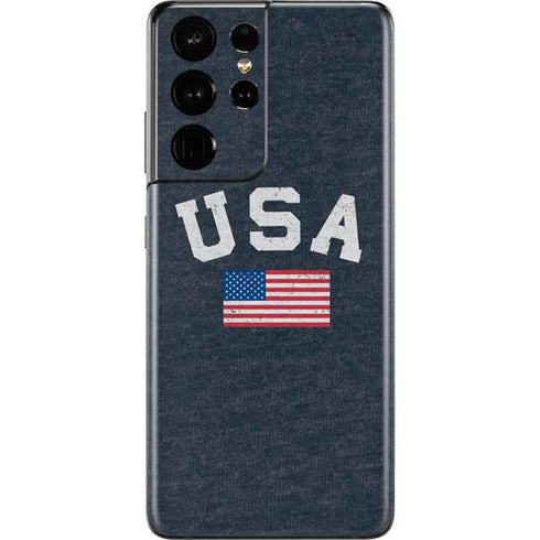 USA with American Flag Galaxy S21 Ultra 5G Skin
