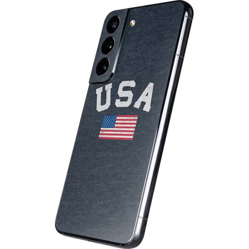 USA with American Flag Galaxy S22 Skin