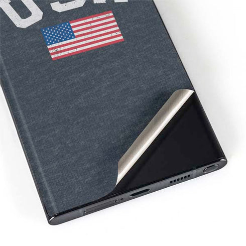 USA with American Flag Galaxy S22 Ultra Skin