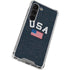 USA with American Flag Galaxy S23 Clear Case