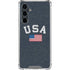 USA with American Flag Galaxy S23 FE Clear Case