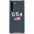 USA with American Flag Galaxy S23 Plus Clear Case