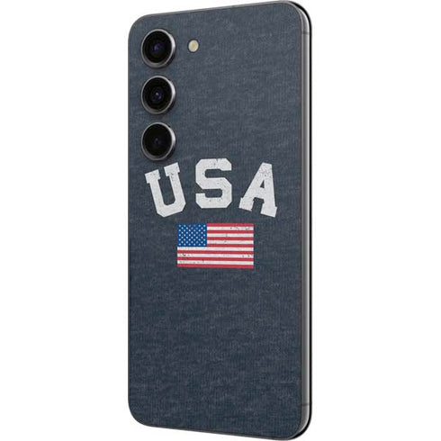 USA with American Flag Galaxy S23 Skin