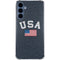 USA with American Flag Galaxy S24 Clear Case