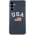 USA with American Flag Galaxy S24 Clear Case