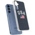 USA with American Flag Galaxy S24 Clear Case