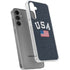 USA with American Flag Galaxy S24 Plus Clear Case