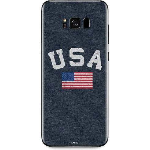 USA with American Flag Galaxy S8 Skin