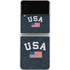 USA with American Flag Galaxy Z Flip3 5G Skin
