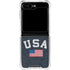 USA with American Flag Galaxy Z Flip5 5G Clear Case
