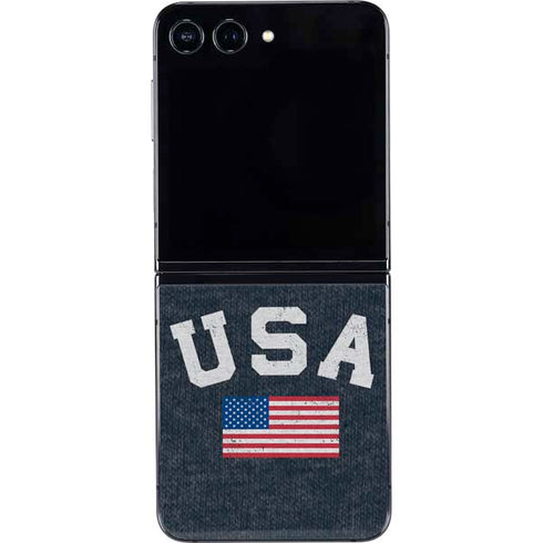 USA with American Flag Galaxy Z Flip5 5G Skin