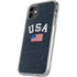 USA with American Flag iPhone 11 Clear Case
