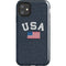 USA with American Flag iPhone 11 Impact Case