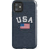 USA with American Flag iPhone 11 Impact Case