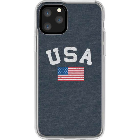 USA with American Flag iPhone 11 Pro Clear Case