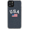 USA with American Flag iPhone 11 Pro Clear Case