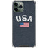 USA with American Flag iPhone 11 Pro Max Clear Case