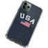 USA with American Flag iPhone 11 Pro Max Clear Case