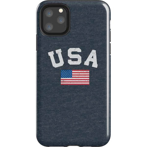 USA with American Flag iPhone 11 Pro Max Impact Case