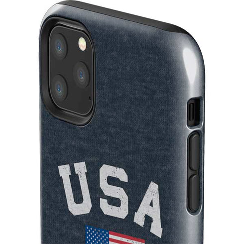 USA with American Flag iPhone 11 Pro Max Impact Case