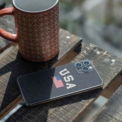 USA with American Flag iPhone 11 Pro Skin