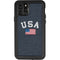 USA with American Flag iPhone 11 Pro Waterproof Case