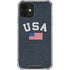 USA with American Flag iPhone 12 Clear Case