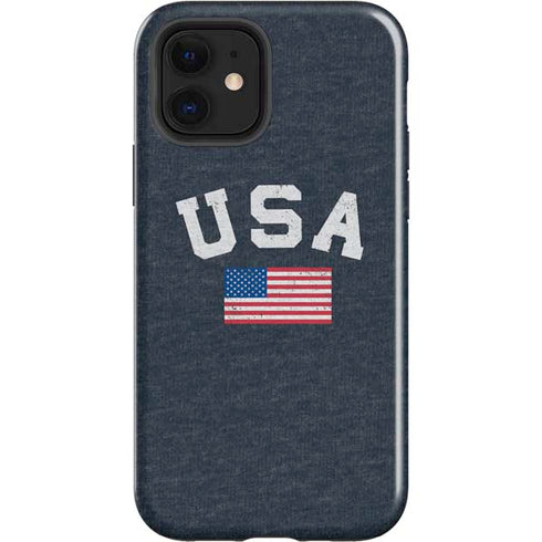 USA with American Flag iPhone 12 Impact Case