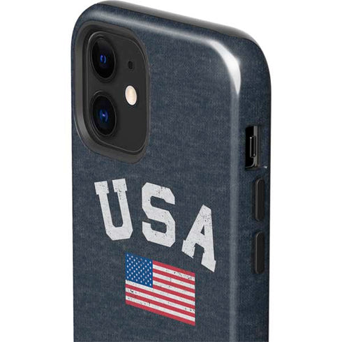 USA with American Flag iPhone 12 Impact Case