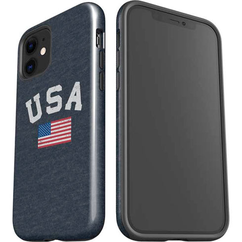 USA with American Flag iPhone 12 Impact Case