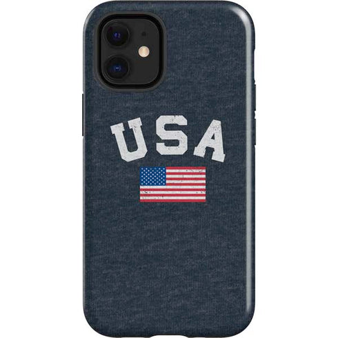 USA with American Flag iPhone 12 Mini Impact Case