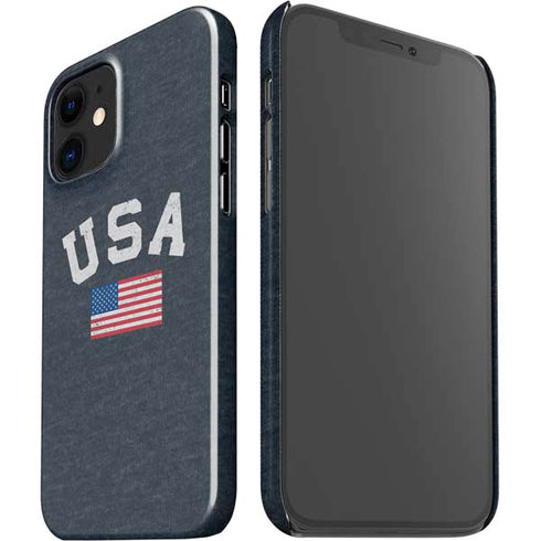USA with American Flag iPhone 12 Mini Lite Case