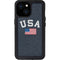 USA with American Flag iPhone 13 Mini Waterproof Case