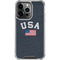 USA with American Flag iPhone 13 Pro Clear Case