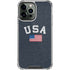USA with American Flag iPhone 13 Pro Max Clear Case