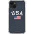 USA with American Flag iPhone 14 Clear Case