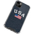 USA with American Flag iPhone 14 Clear Case