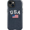 USA with American Flag iPhone 15 Plus Impact Case