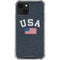 USA with American Flag iPhone 14 Plus Clear Case