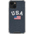 USA with American Flag iPhone 14 Plus Clear Case