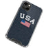 USA with American Flag iPhone 15 Plus Clear Case