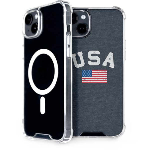 USA with American Flag iPhone 14 Plus MagSafe Case