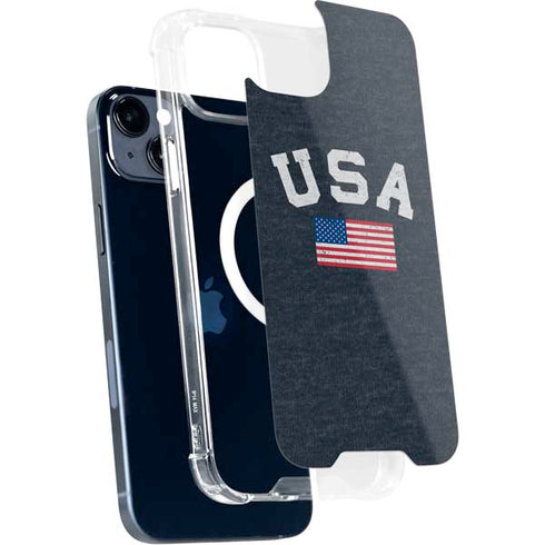 USA with American Flag iPhone 14 Plus MagSafe Case