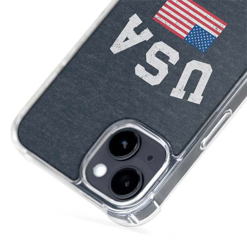 USA with American Flag iPhone 15 Plus MagSafe Case