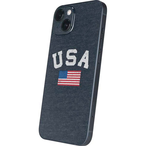 USA with American Flag iPhone 15 Plus Skin
