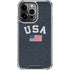 USA with American Flag iPhone 14 Pro Clear Case