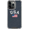 USA with American Flag iPhone 15 Pro Clear Case