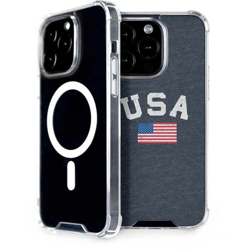 USA with American Flag iPhone 14 Pro MagSafe Case