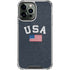 USA with American Flag iPhone 15 Pro Max Clear Case